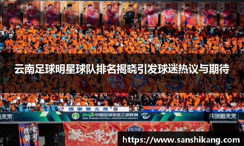 云南足球明星球队排名揭晓引发球迷热议与期待